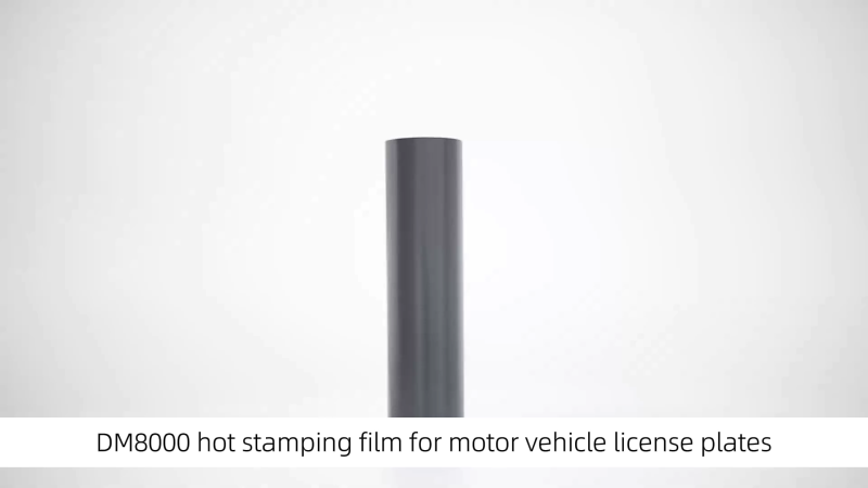 DM8000 hot stamping film for motor vehicle license plates