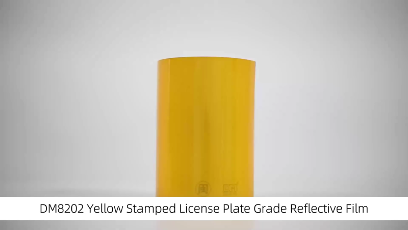 DM8202 Yellow Stamped License Plate Grade Reflective Film